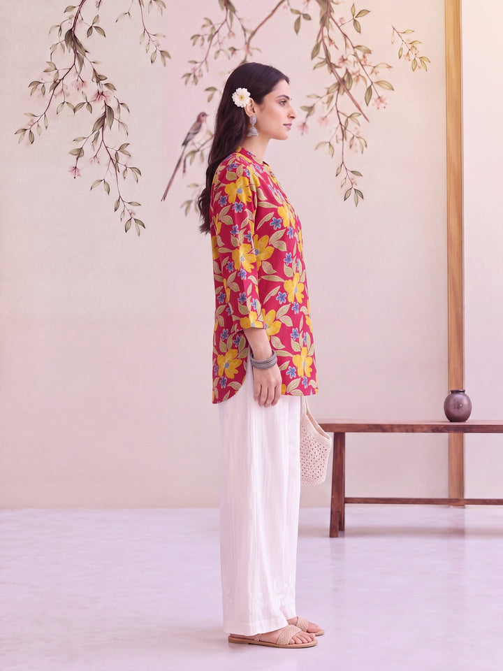 Cotton Shirt Collar Top