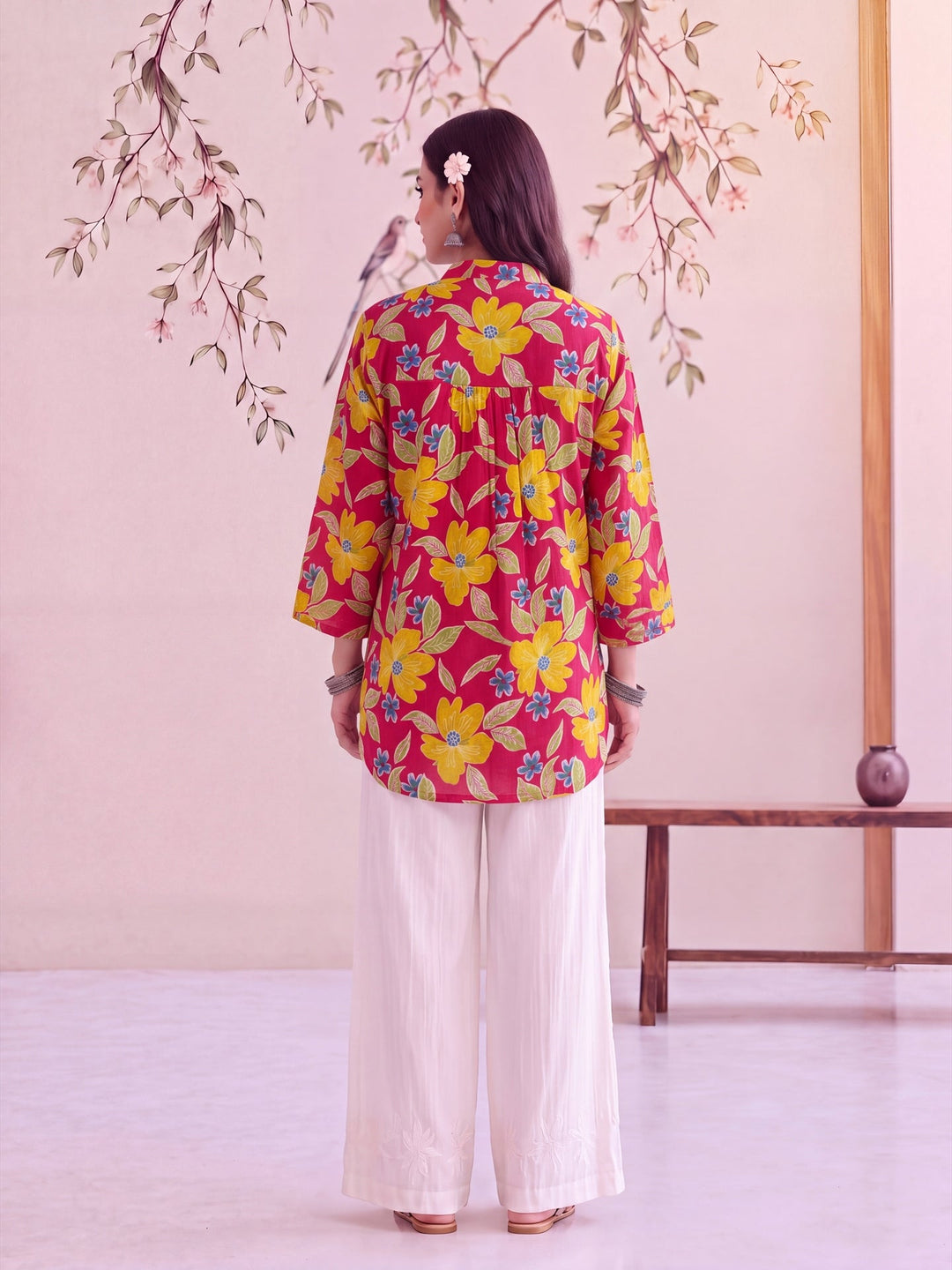 Cotton Shirt Collar Top