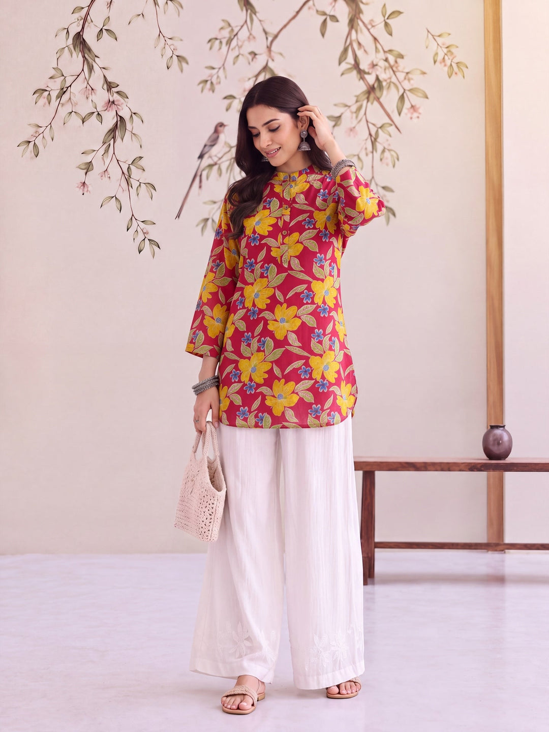 Cotton Shirt Collar Top