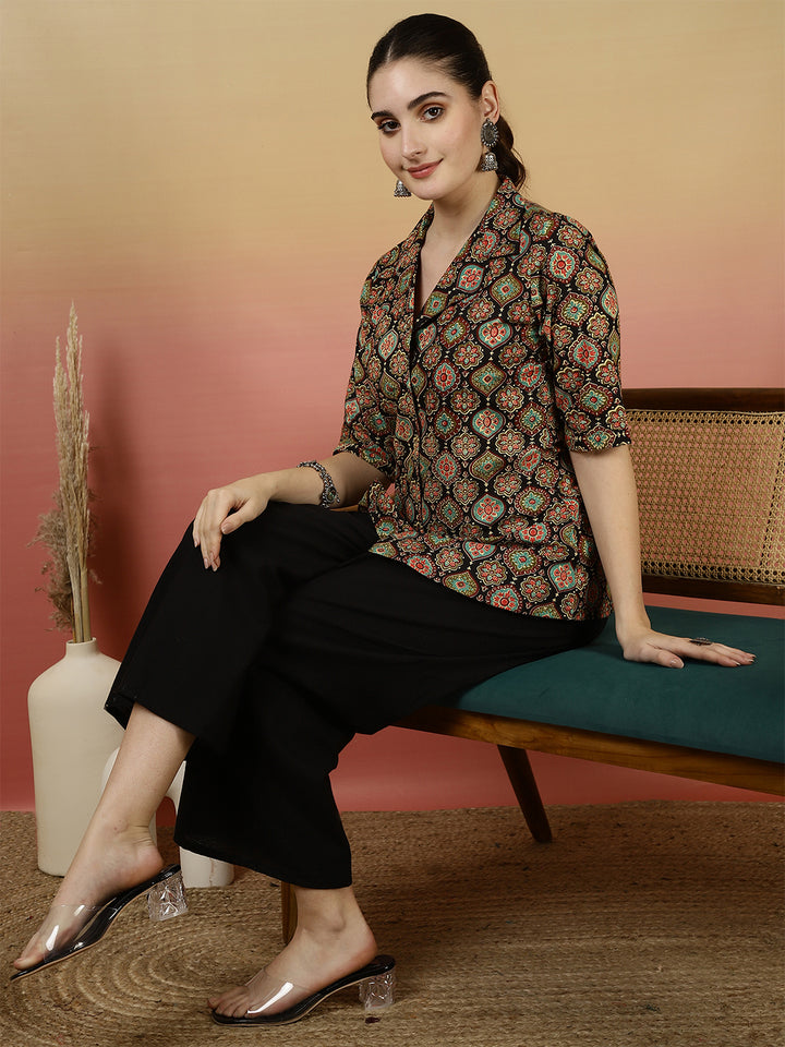 Western Printed Top
