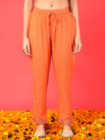 Rayon  Calf Length Printed Straight 3/4 Sleeves Round Kurta Bottom Dupatta Set