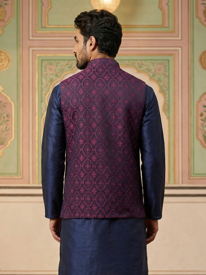 Woven Design Nehru Jacket