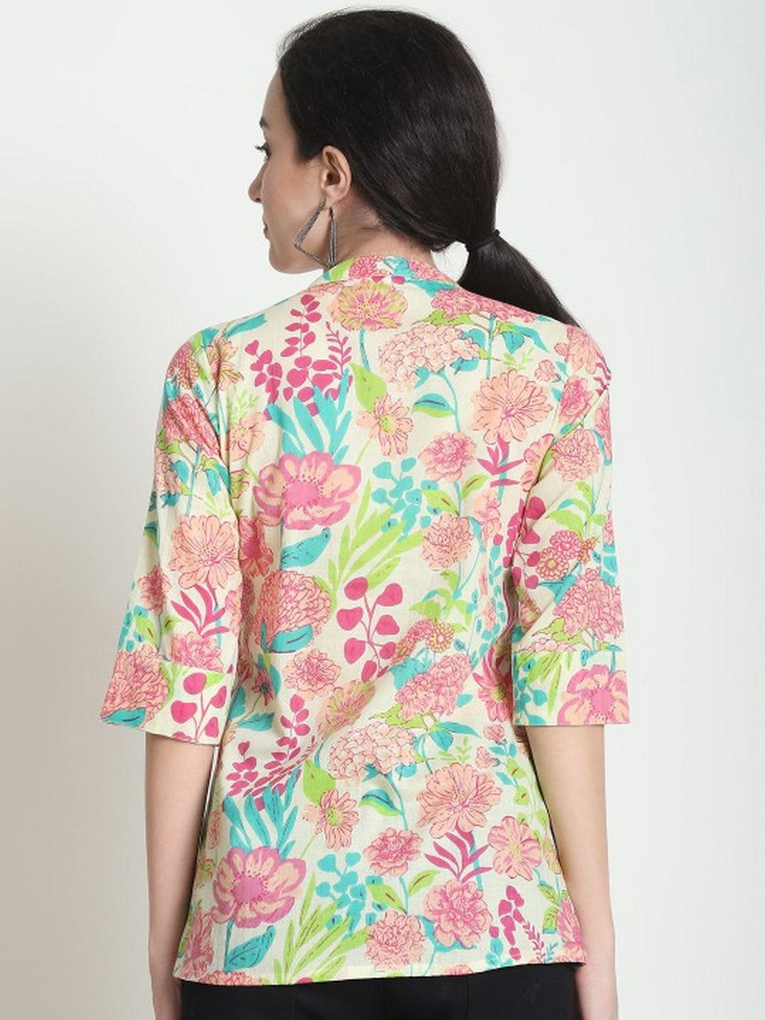 Floral Print Loose Fit Top