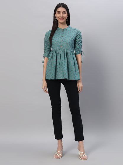 Cotton Printed Regular Top