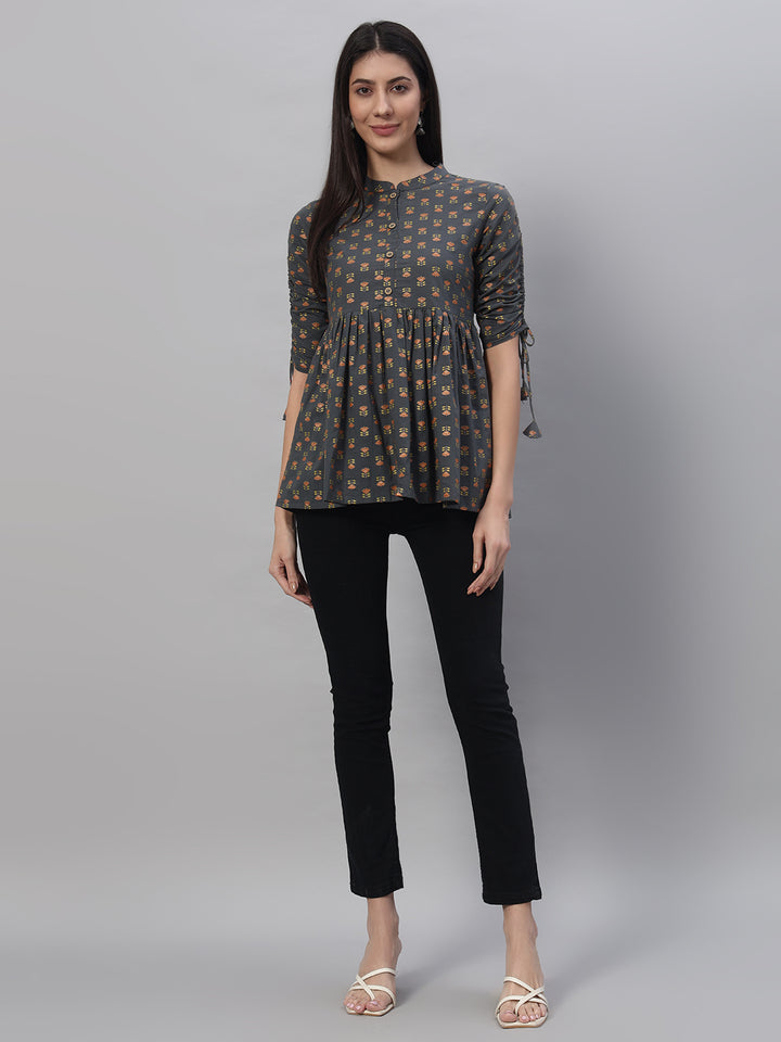 Cotton Printed Regular Top