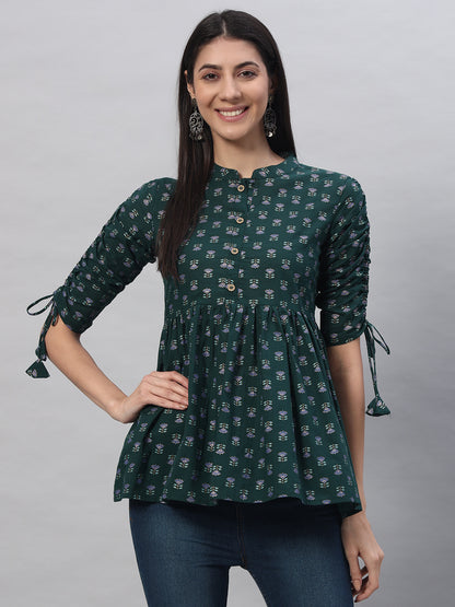 Cotton Printed Regular Top