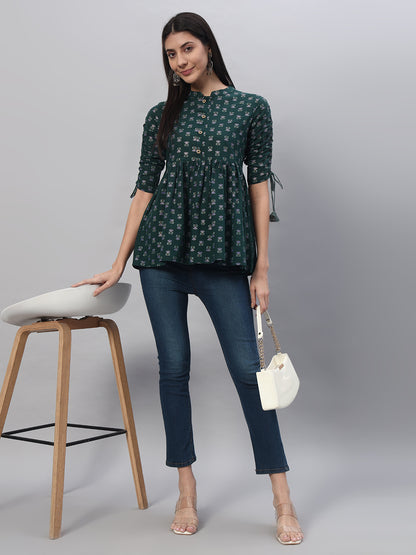 Cotton Printed Regular Top