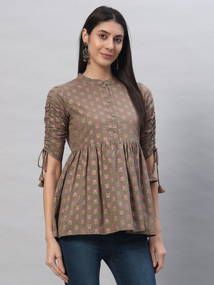 Cotton Printed Regular Top