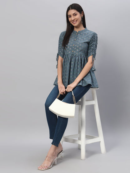 Cotton Printed Regular Top