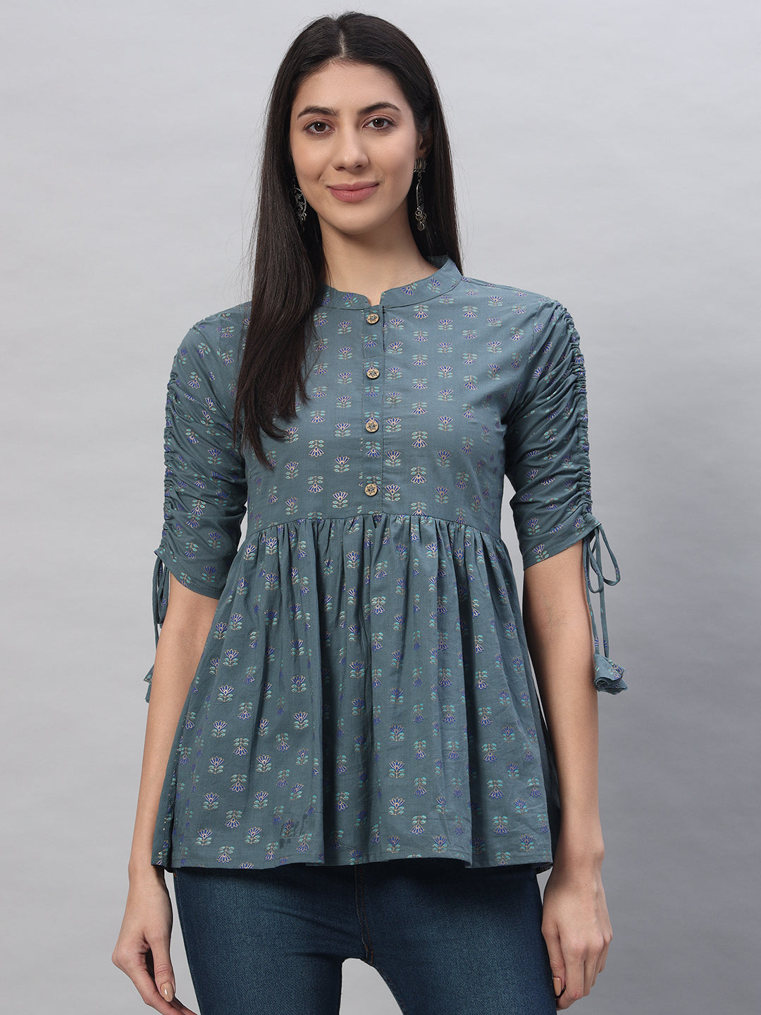 Cotton Printed Regular Top