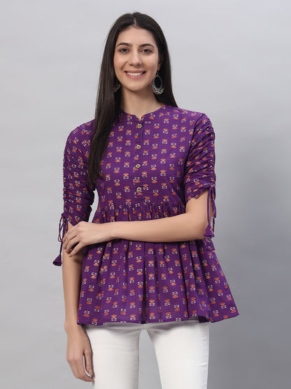 Cotton Printed Regular Top