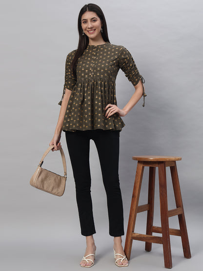 Cotton Printed Regular Top
