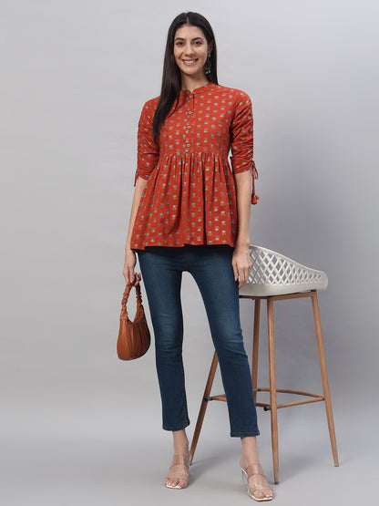 Cotton Printed Regular Top