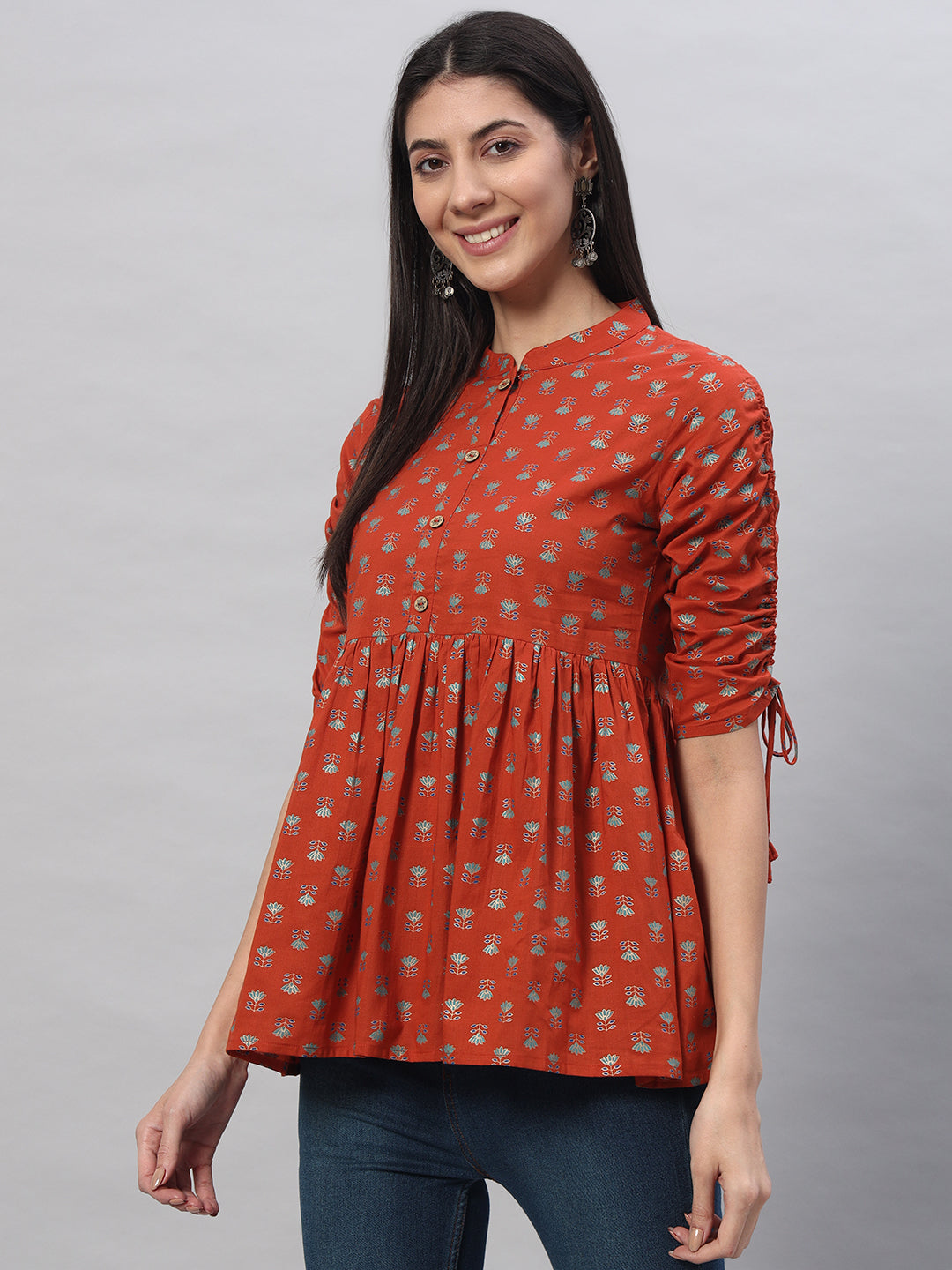 Cotton Printed Regular Top