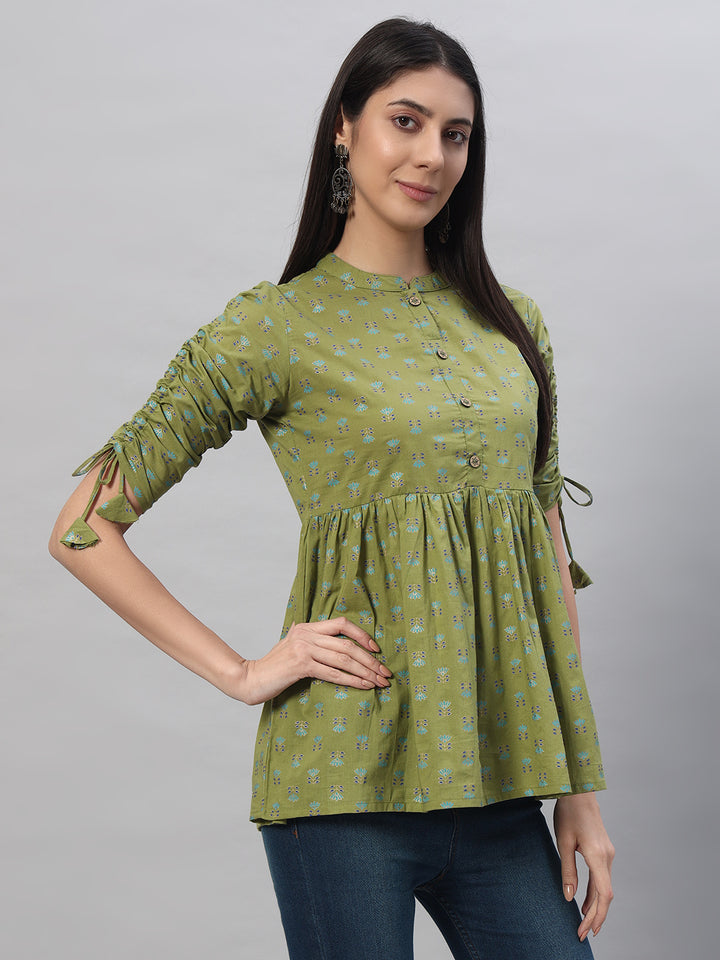 Cotton Printed Regular Top