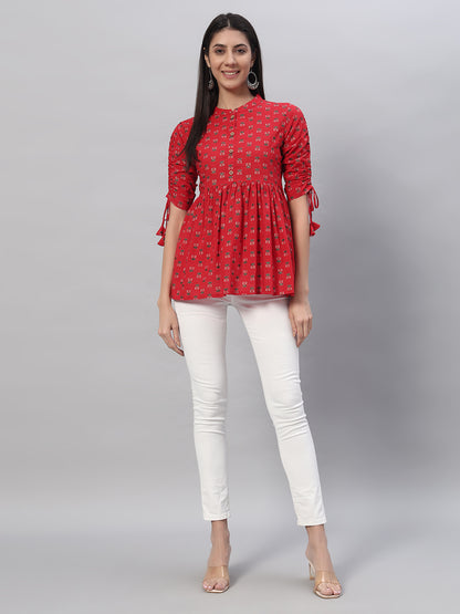 Cotton Printed Regular Top