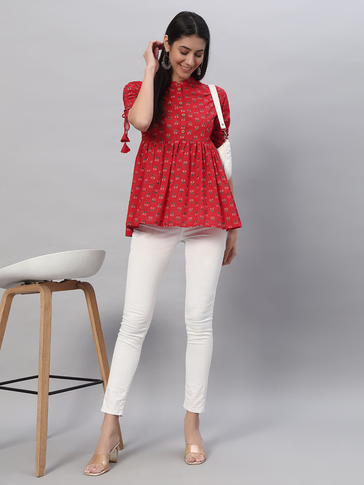 Cotton Printed Regular Top