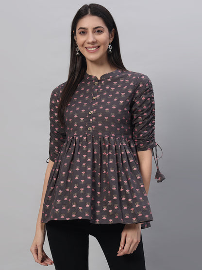 Cotton Printed Regular Top