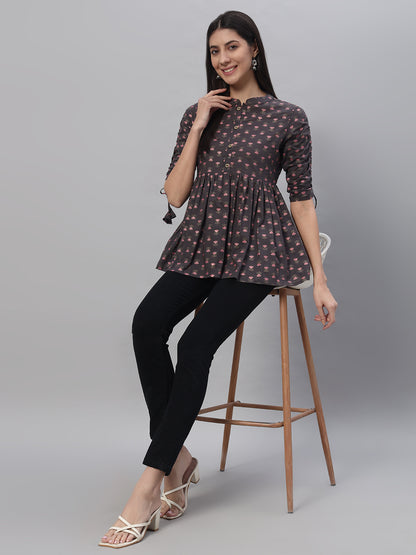 Cotton Printed Regular Top