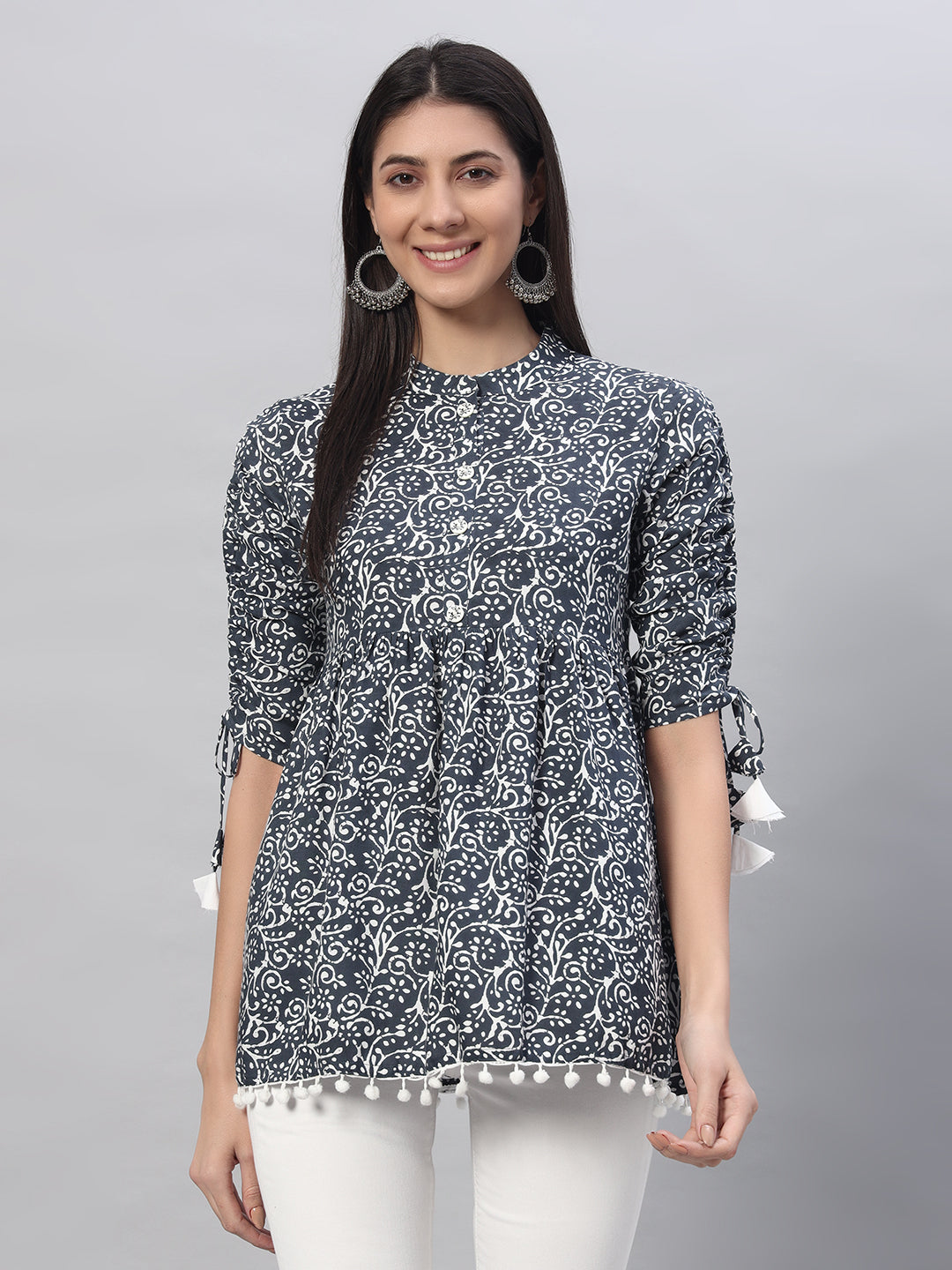Rayon Printed Regular Top