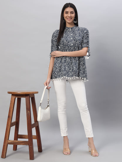 Rayon Printed Regular Top