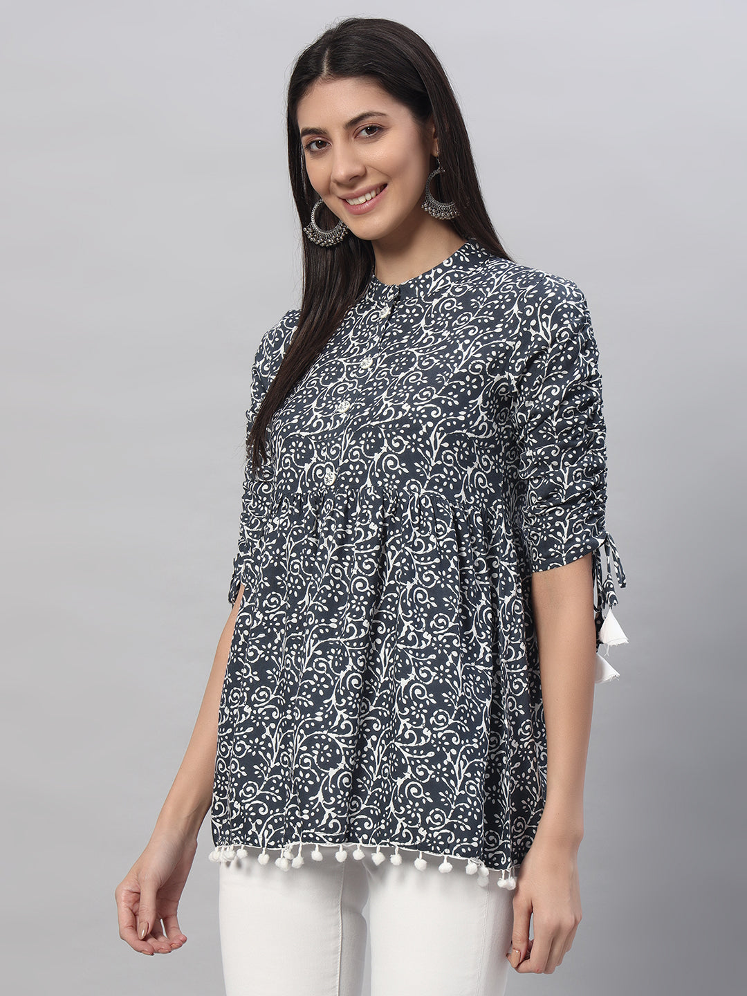 Rayon Printed Regular Top
