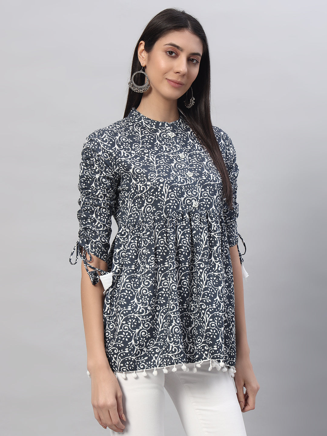 Rayon Printed Regular Top