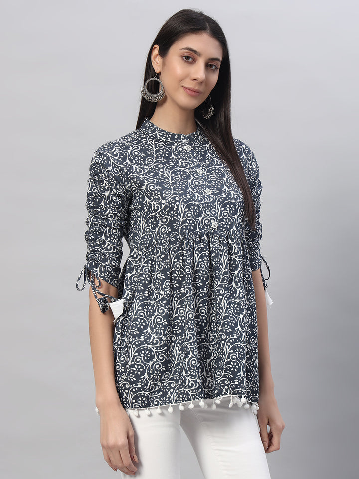 Rayon Printed Regular Top