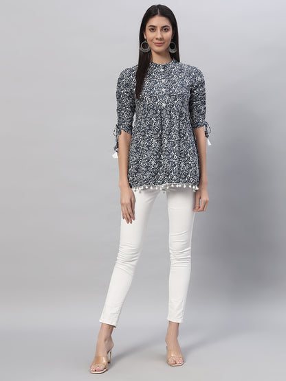 Rayon Printed Regular Top
