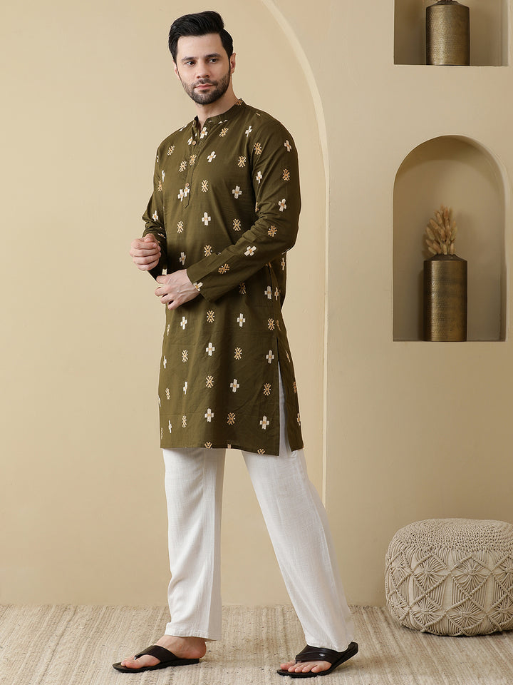 Straight Printed Cotton Kurtas