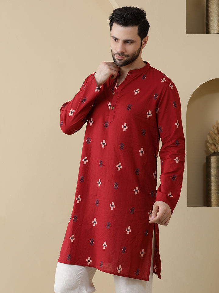 Straight Printed Cotton Kurtas