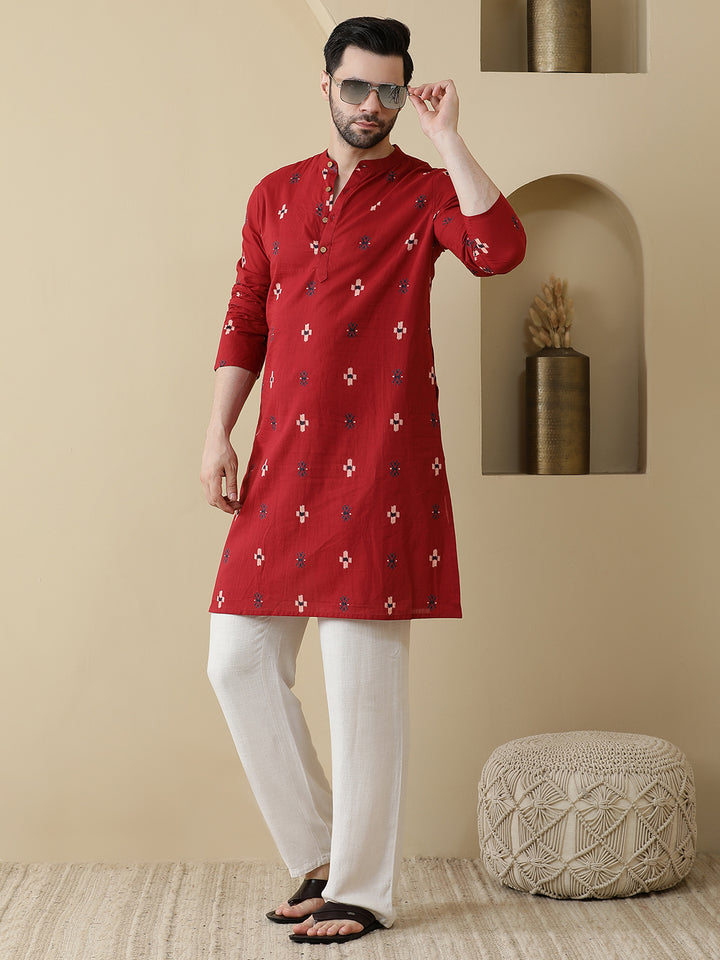 Straight Printed Cotton Kurtas