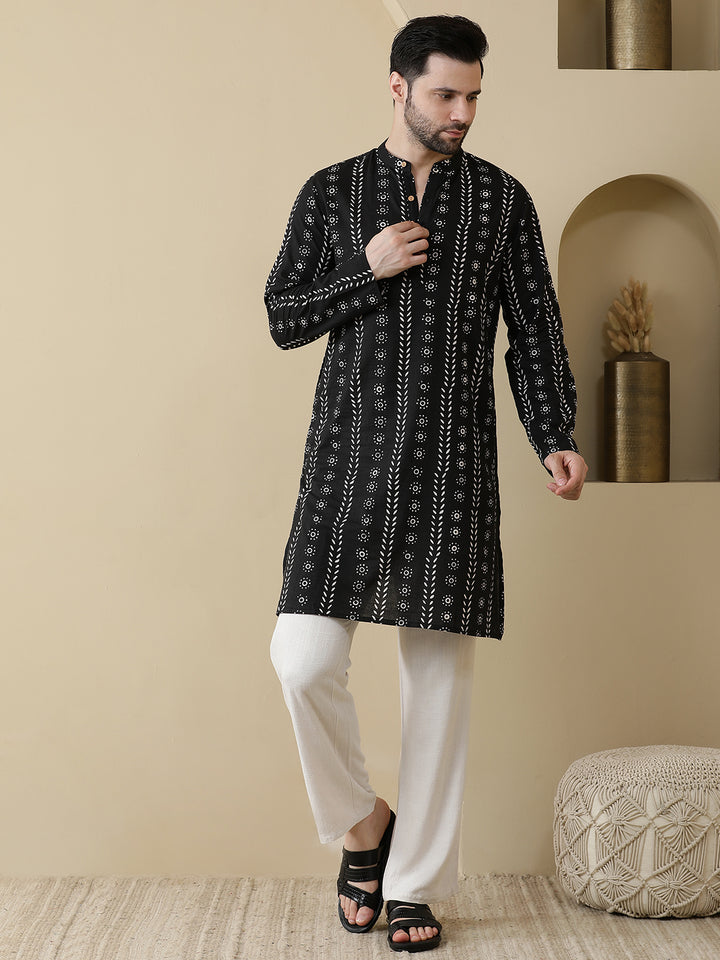 Straight Printed Cotton Kurtas