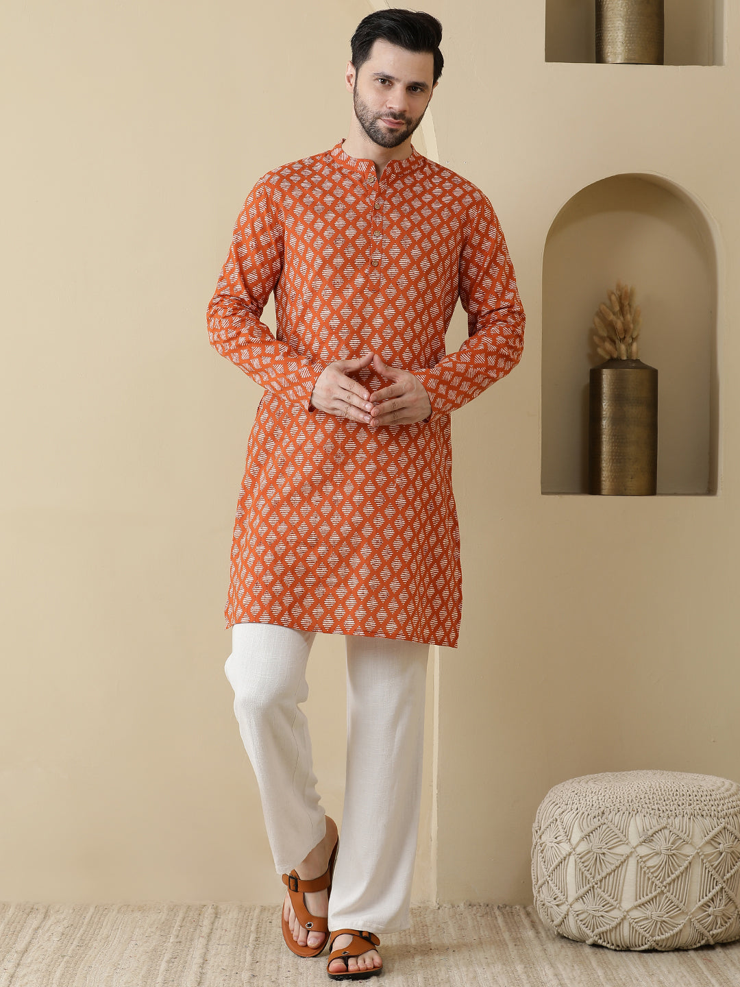 Straight Printed Cotton Kurtas