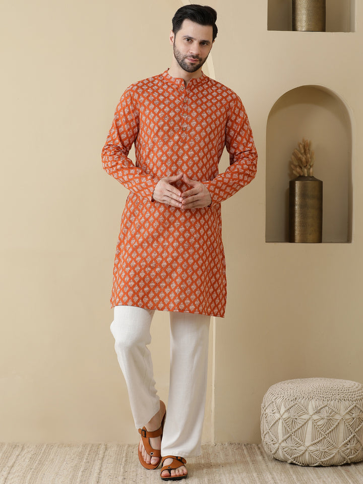 Straight Printed Cotton Kurtas