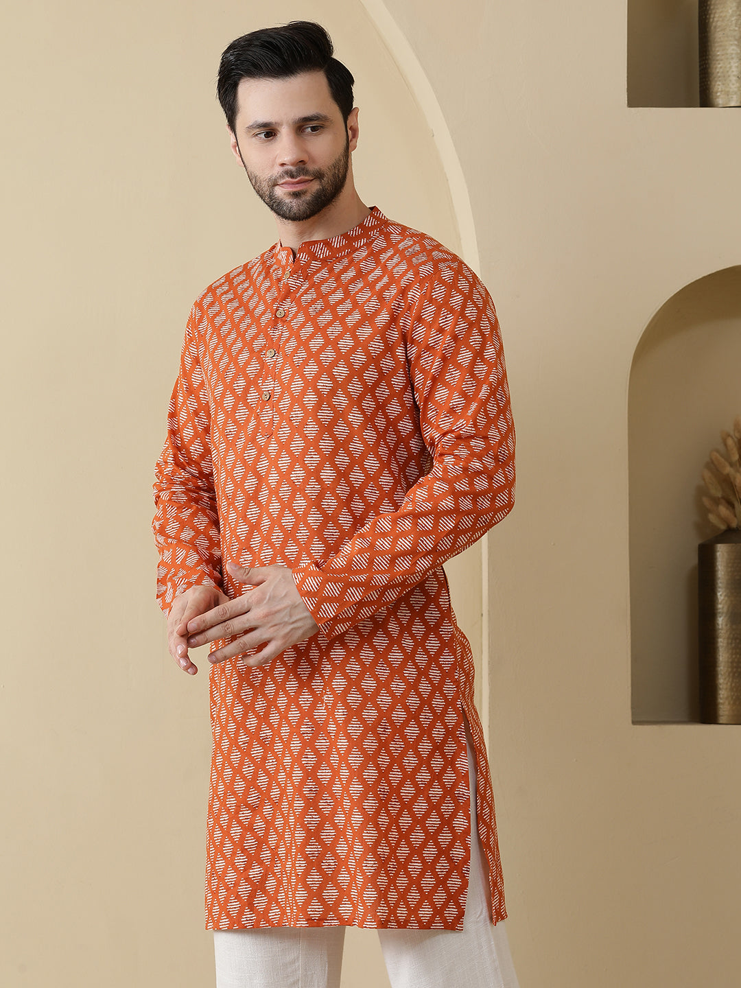 Straight Printed Cotton Kurtas