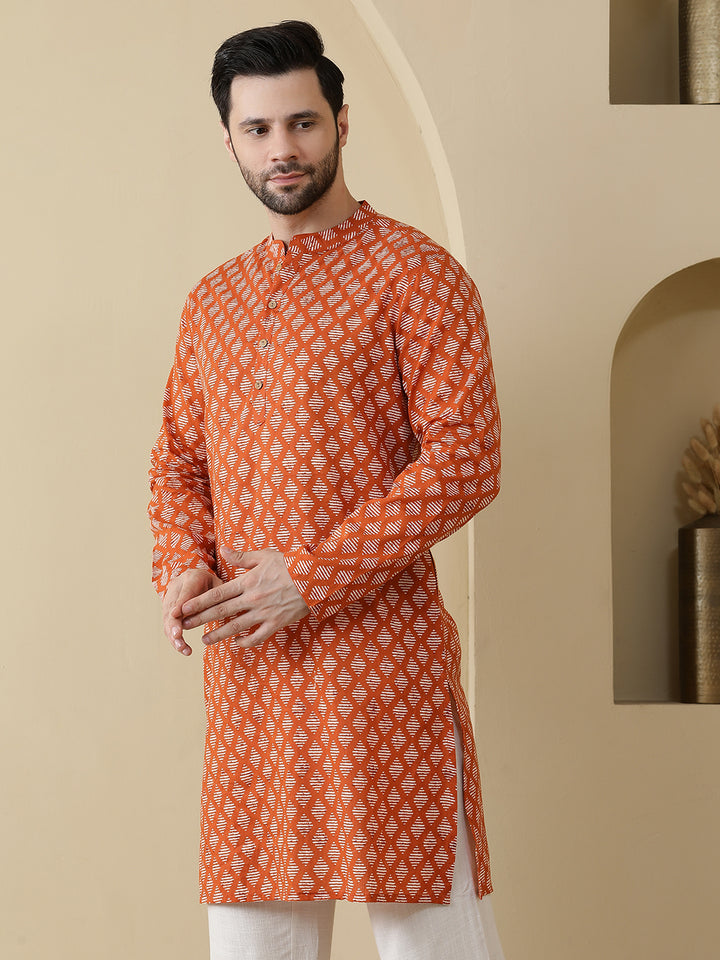 Straight Printed Cotton Kurtas