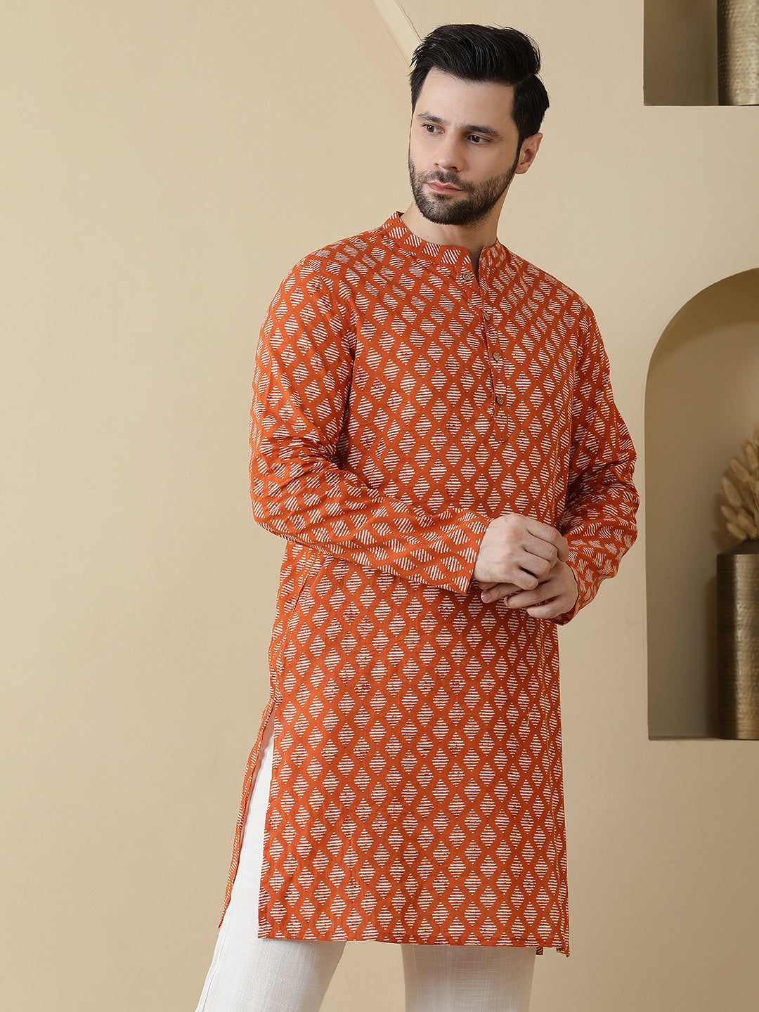 Straight Printed Cotton Kurtas