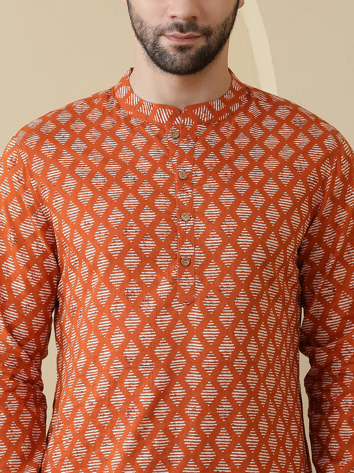 Straight Printed Cotton Kurtas