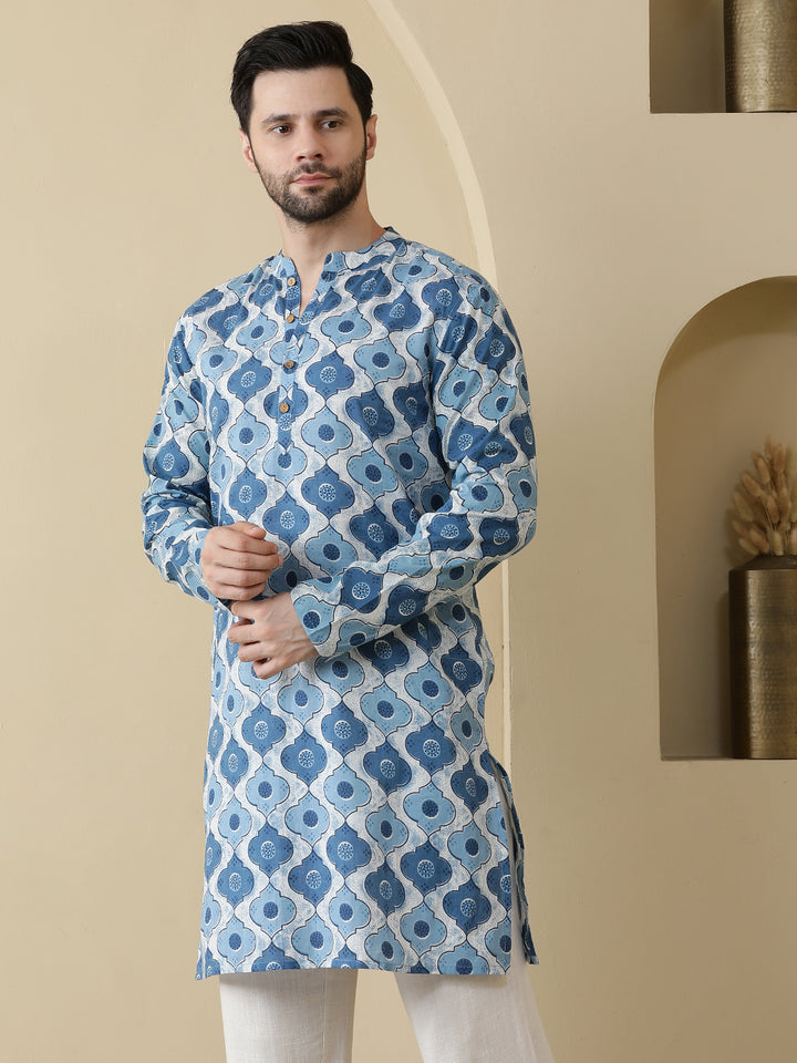 Straight Printed Cotton Kurtas