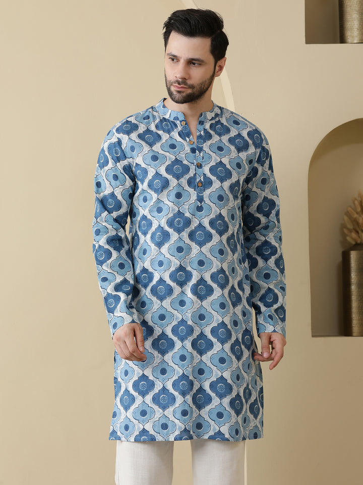 Straight Printed Cotton Kurtas