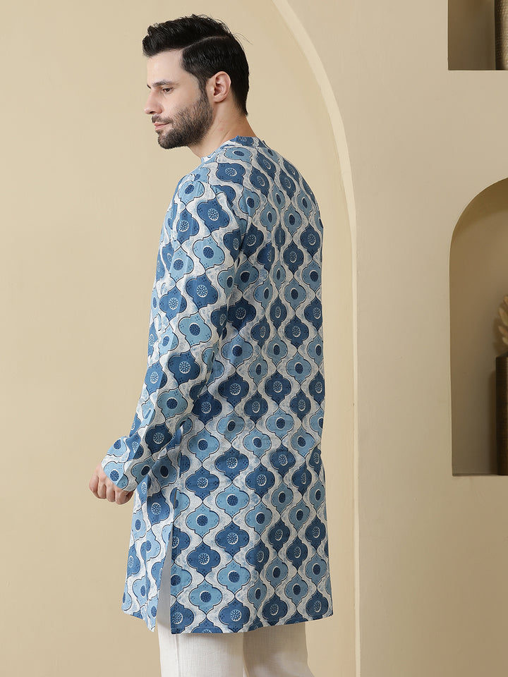 Straight Printed Cotton Kurtas