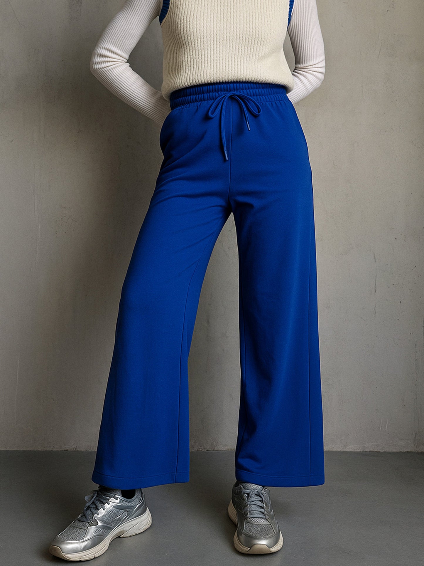 Royal Blue Terry Track Pants