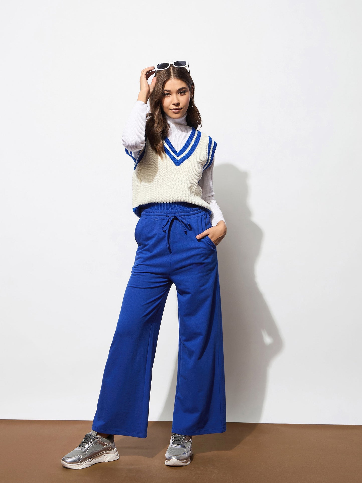 Royal Blue Terry Track Pants