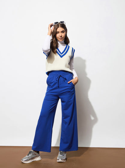 Royal Blue Terry Track Pants