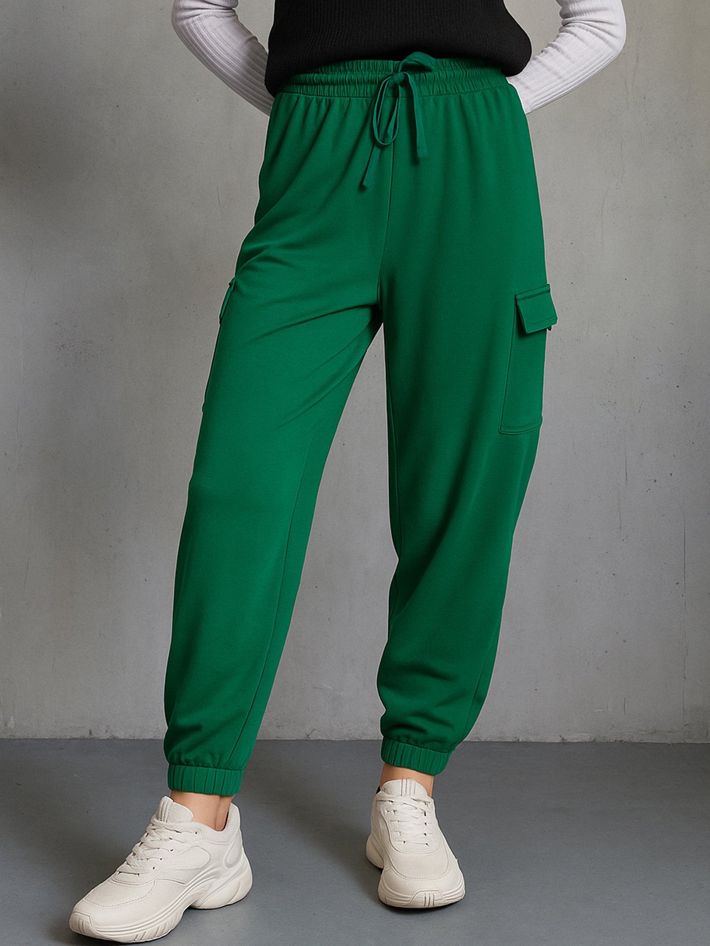 Green Side Pocket Cargo Joggers