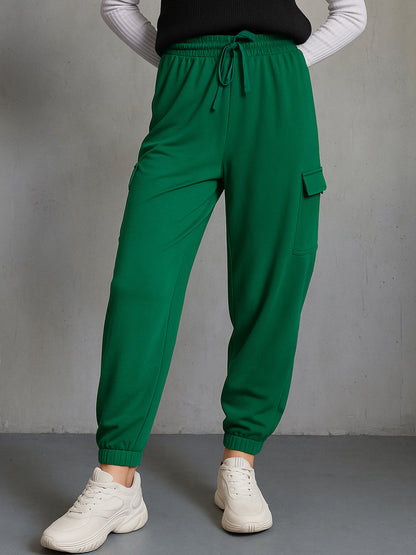 Green Side Pocket Cargo Joggers