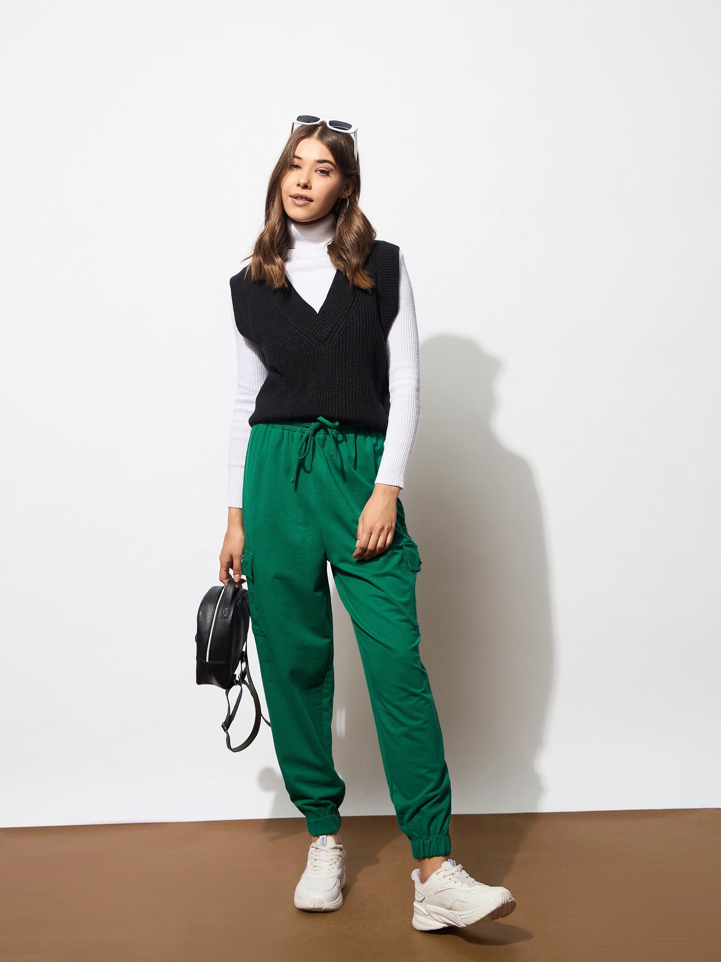 Green Side Pocket Cargo Joggers
