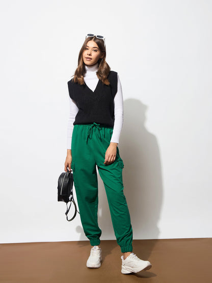 Green Side Pocket Cargo Joggers