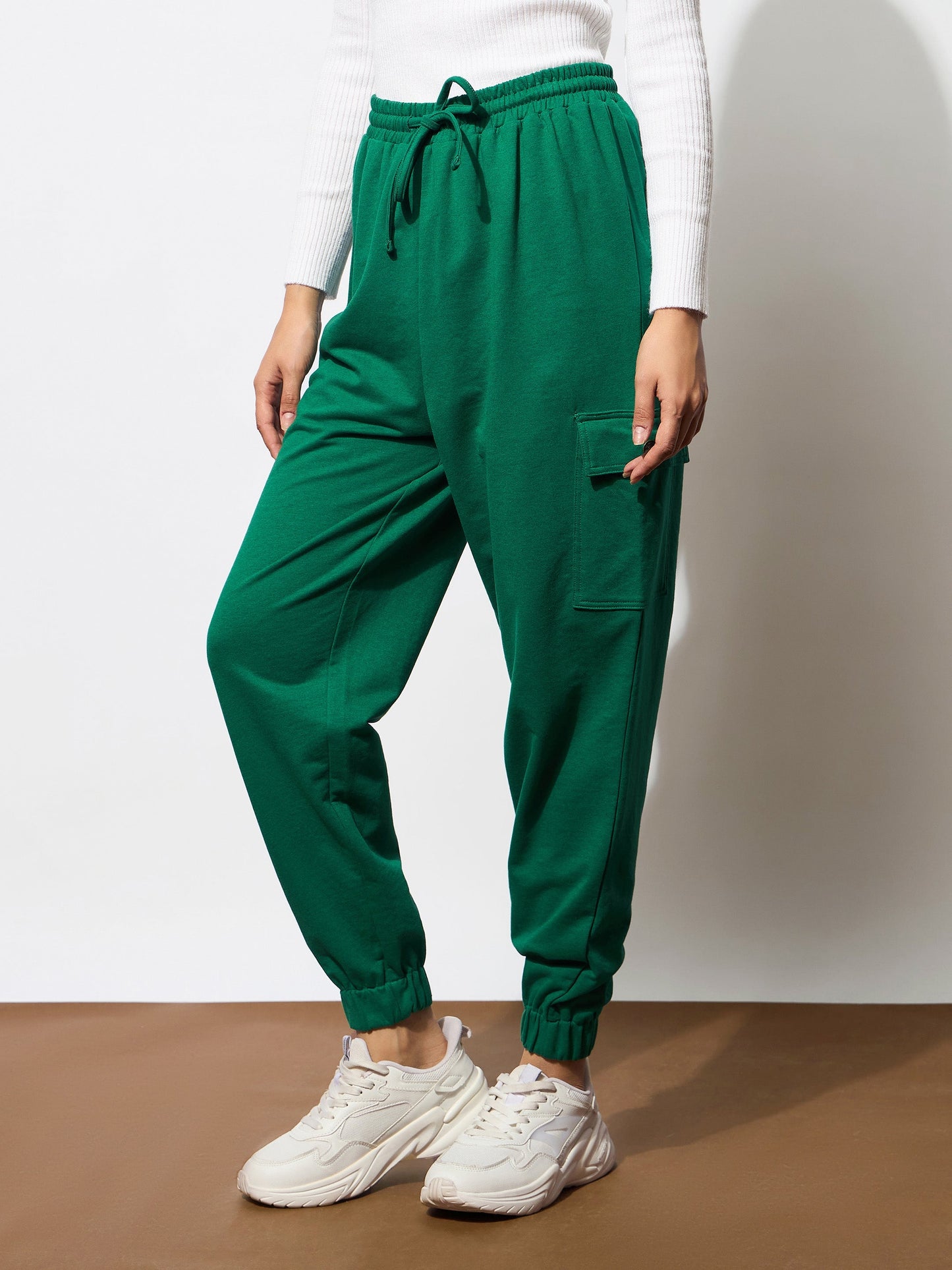 Green Side Pocket Cargo Joggers